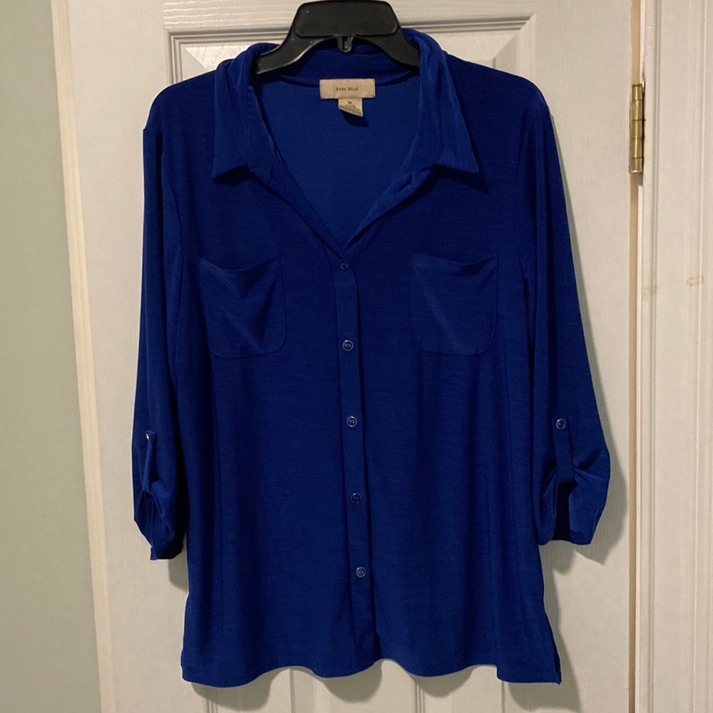 Royal blue Diana Belle blouse